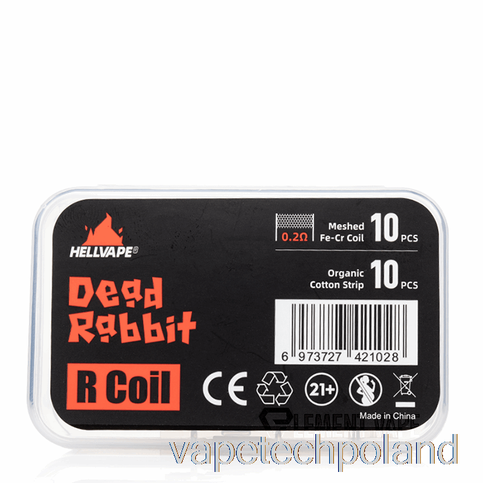 Vape Tech Polska Hellvape Dead Królik R Zestaw Cewek 0,2ohm Fe-cr Siatki Z Siatką